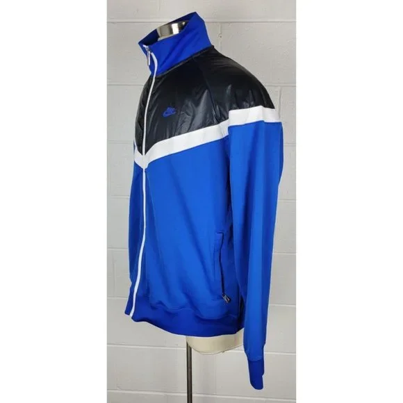 Nike Sportswear Mens Blue Black Victory Track Full Zip Jacket‎ 426769-442  XXL - Picture 7 of 11